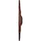 Ekena Millwork Naple Ceiling Medallion (Canopies up to 3 3/8"), 37 1/2"OD x 3 3/8"P, Burnished Mahogany Crackle CM37NABMC - alternate 3